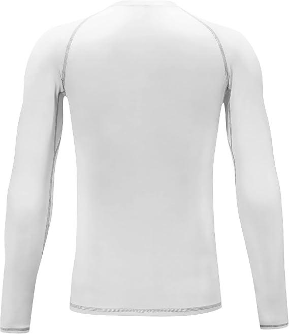 TELALEO 4 Pack Boys' Girs”Compression Shirts Youth LongSleeve Undershirt Sports MoistureWicking Baselayer