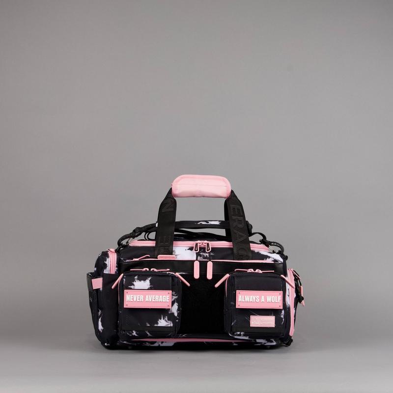 20L Mini Duffle Bag Black Lightning Knockout Pink