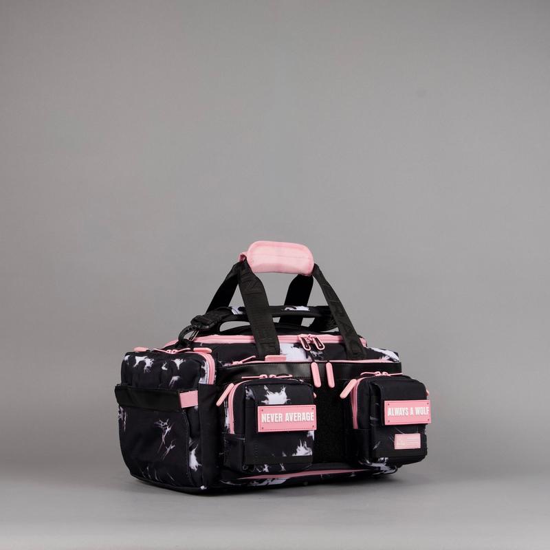 20L Mini Duffle Bag Black Lightning Knockout Pink