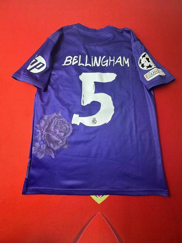 23-24 Madrid purple Kro Bellin Vini Mod Rona Valve Number 5 7 8 10 15 quick-drying fans soccer jerseys