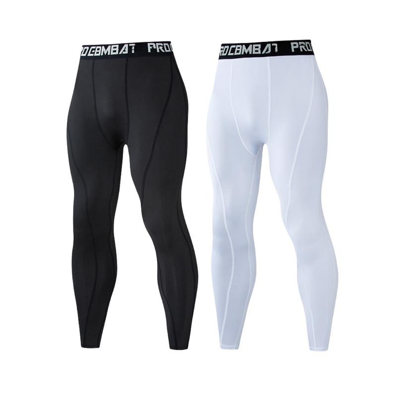 Men's Pants Black White Leggings Casual Fitness Sports Gym or Outdoor Running Pants Compression Comfortable Men's Clothing