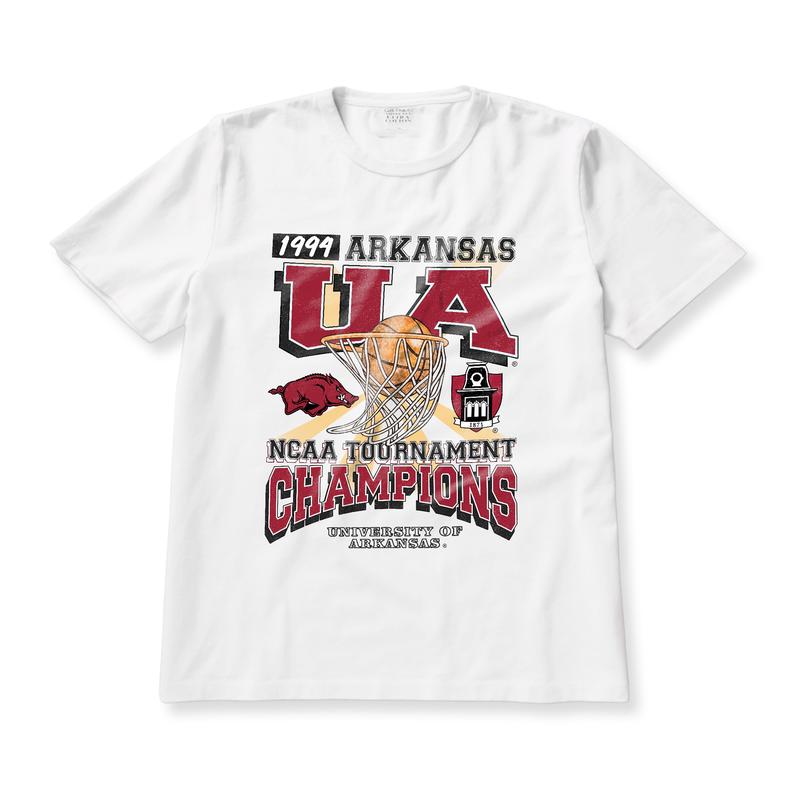 University of Arkansas Tournament Champs NCAA Merch, graphic vintage sports tees summer shirts for men