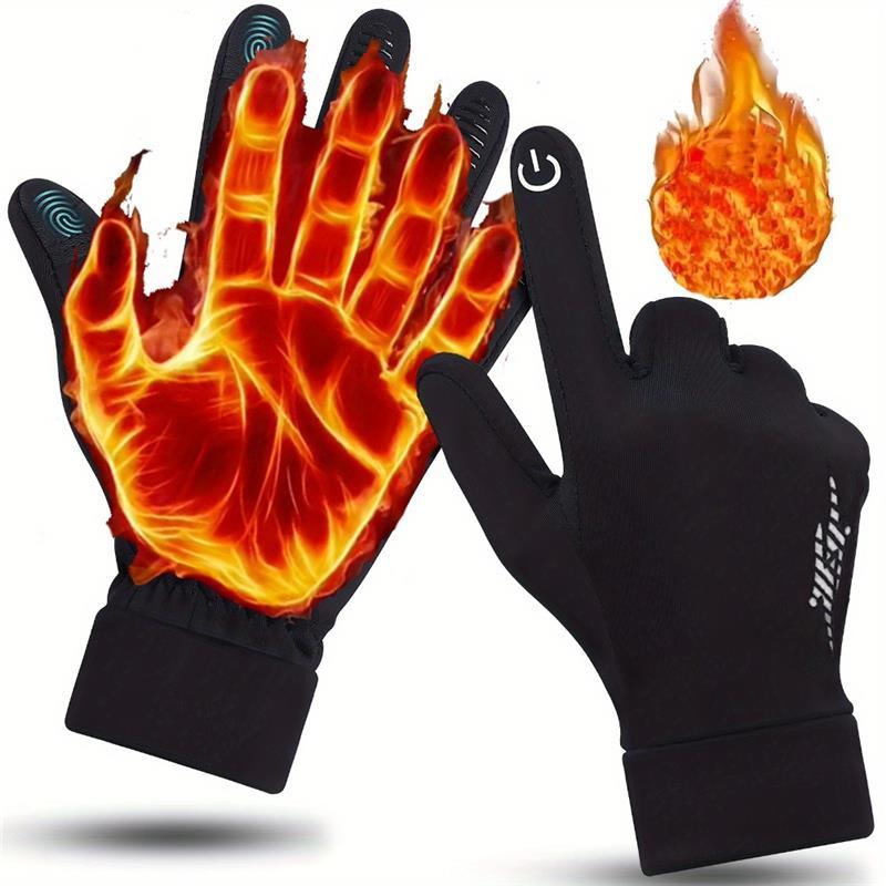 Winter Gloves Men's and Women's Cold Weather Warm Gloves Frozen Work Gloves Set Suitable for Running, Driving, Cycling, Work, Hiking, Touch Screen Gloves