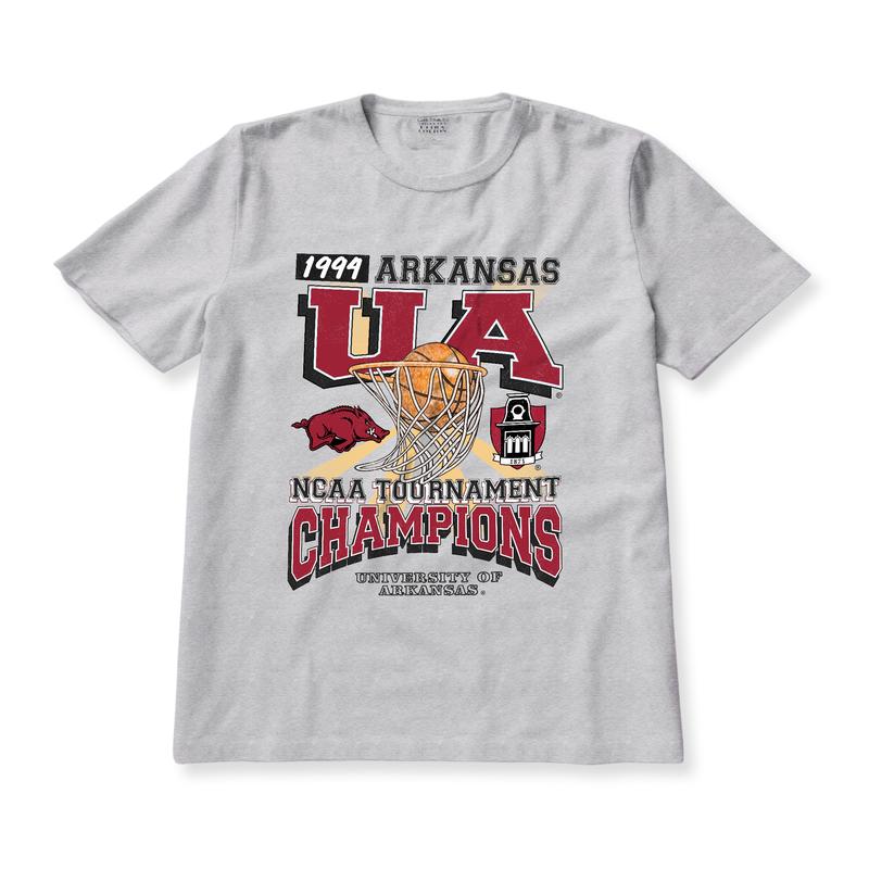 University of Arkansas Tournament Champs NCAA Merch, graphic vintage sports tees summer shirts for men