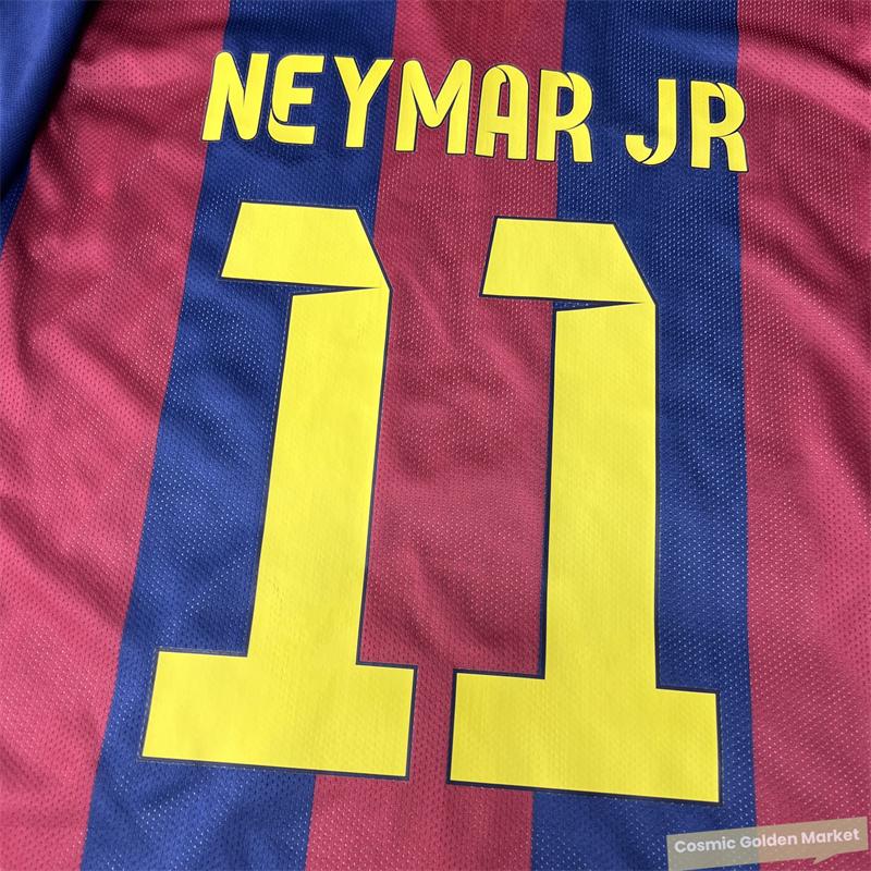 14 15  Home Vintage Jersey No. 11 Neymar Jr  Short Soccer Jersey