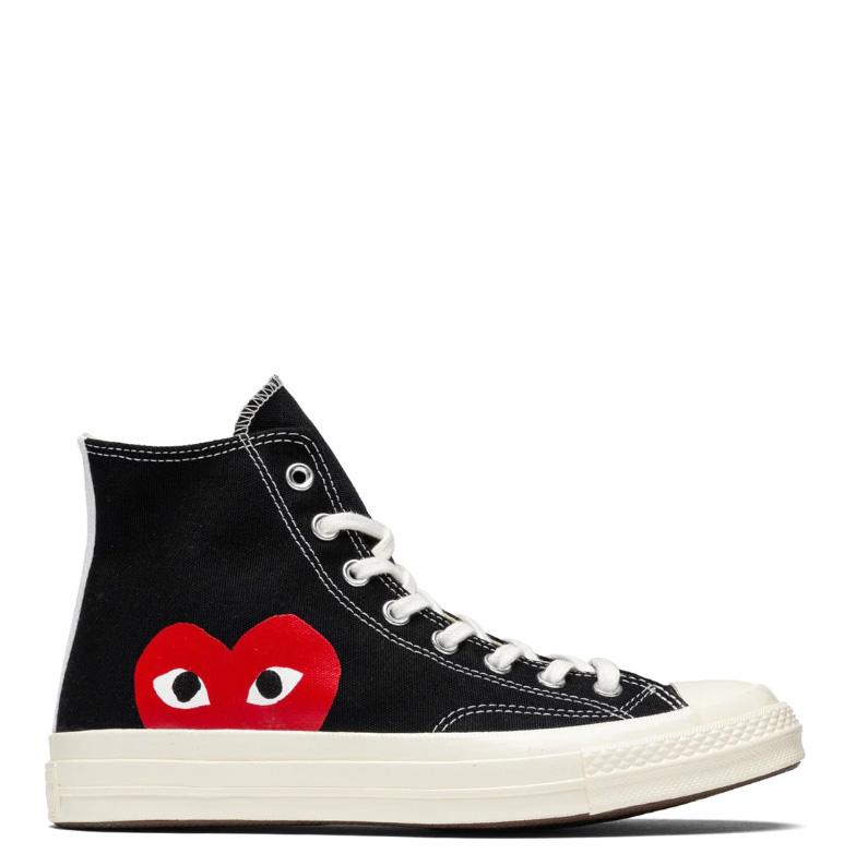 Converse Chuck Taylor All Star 70 Hi Comme des Garcons PLAY Black 150204C Mens Fashion Sneakers New