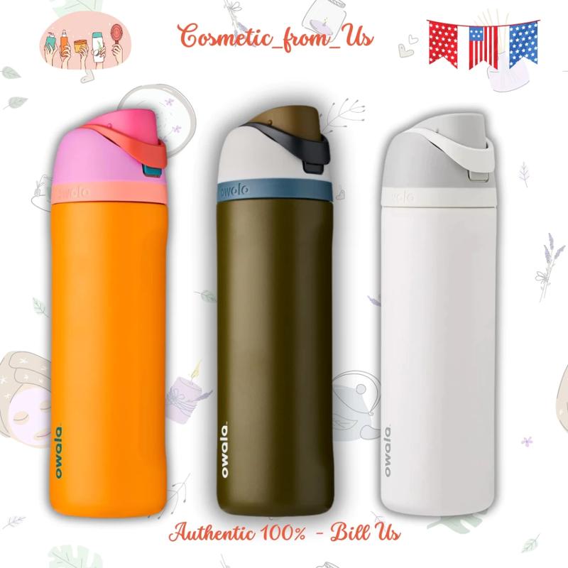 Owala FreeSip Insulated Water Bottle, 32 oz, Perfect for Outdoor Activities and Hydration on the Go, Stainless Steel, Push-Button Lid