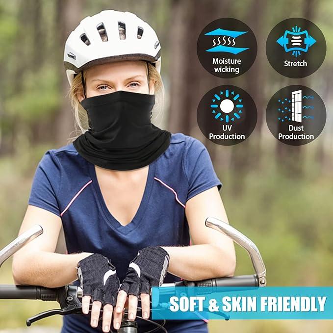 Neck Gaiter Bandana Face Mask: Cooling Gator Mask Face Cover for Men