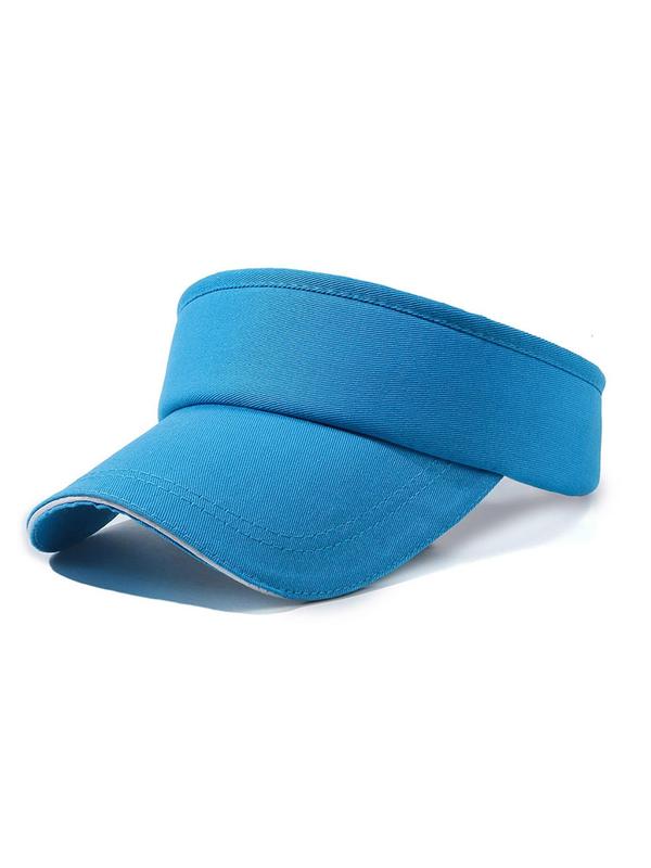 Solid Color Visor Hat, Summer Quick Dry Sun Protection Hat, Unisex Running Sunblock Hat for Outdoor Sports