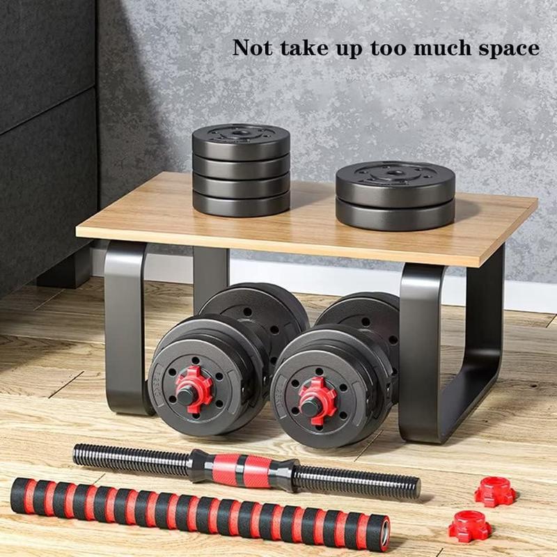 Adjustable-Dumbbells-Sets, 20 30 40 60 80lbs Free Weights-Dumbbells Set of 2 Convertible To Barbell A Pair of Lightweight for Home Gym