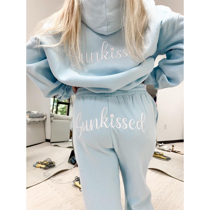 Sunkissed Cursive Embroider Jogger Sweatpants