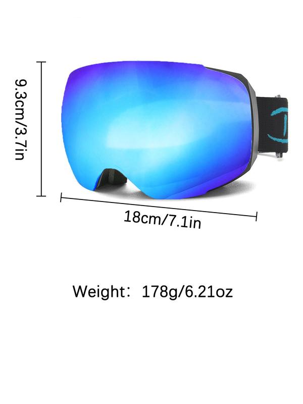 Magnetic Lens Ski Goggles, Anti-fog Snow Goggles, Professional Skiing Goggles, Outdoor Sports Eyewear for Men & Women