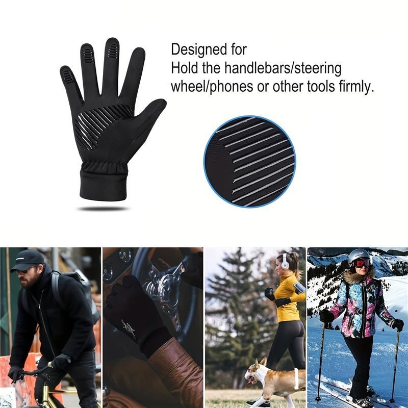 Winter Gloves Men's and Women's Cold Weather Warm Gloves Frozen Work Gloves Set Suitable for Running, Driving, Cycling, Work, Hiking, Touch Screen Gloves