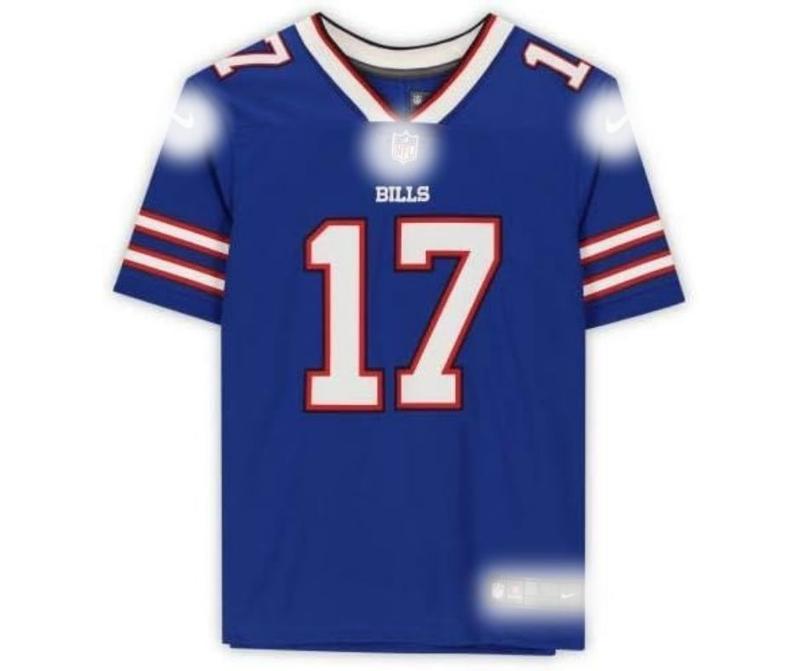 Number 17 Allen Blue Jersey