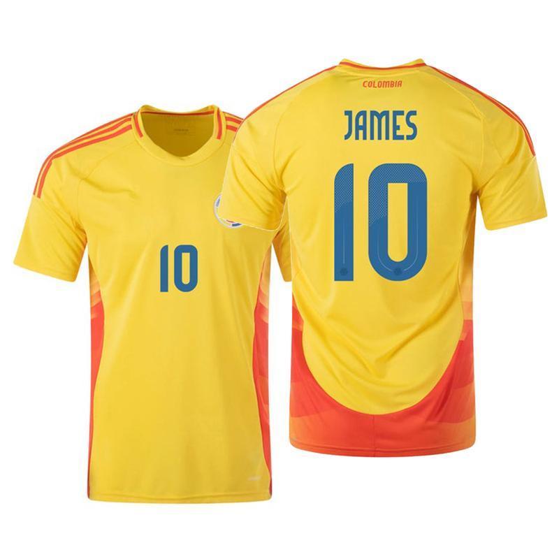 2024 Copa America Colombia 10 Home Jersey Yellow Soccer Jerseys