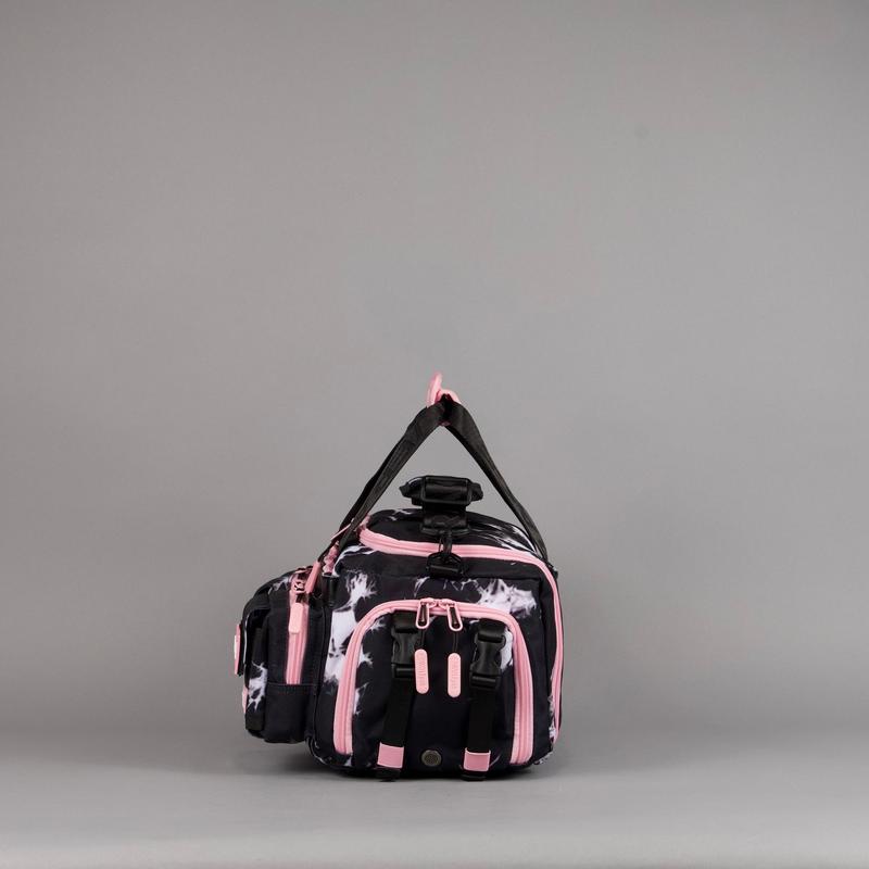 20L Mini Duffle Bag Black Lightning Knockout Pink