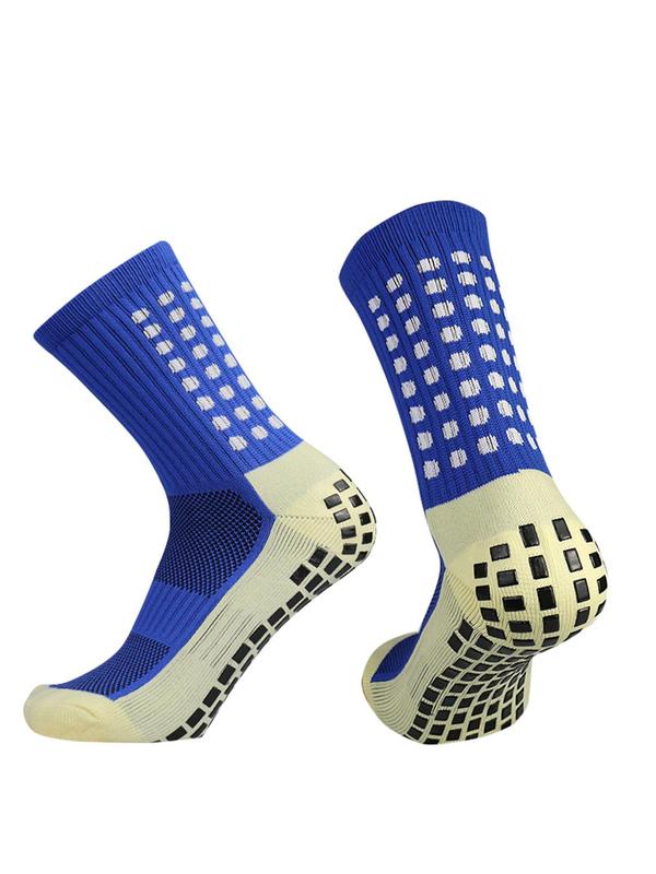 Men's Non-slip Grip Sock Soccer, Breathable Athletic Football Socks, Summer Compression Socks