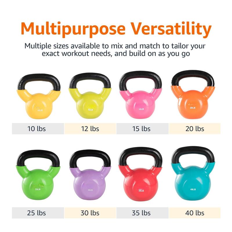 Vinyl Coated Cast Iron Kettlebell