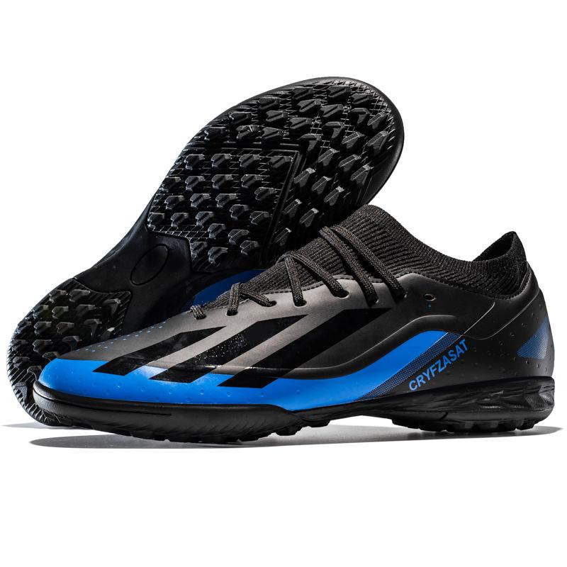 AG FG Men's Soccer Shoes Football Cleats High-Tops Lace-Up Non-Slip Spikes