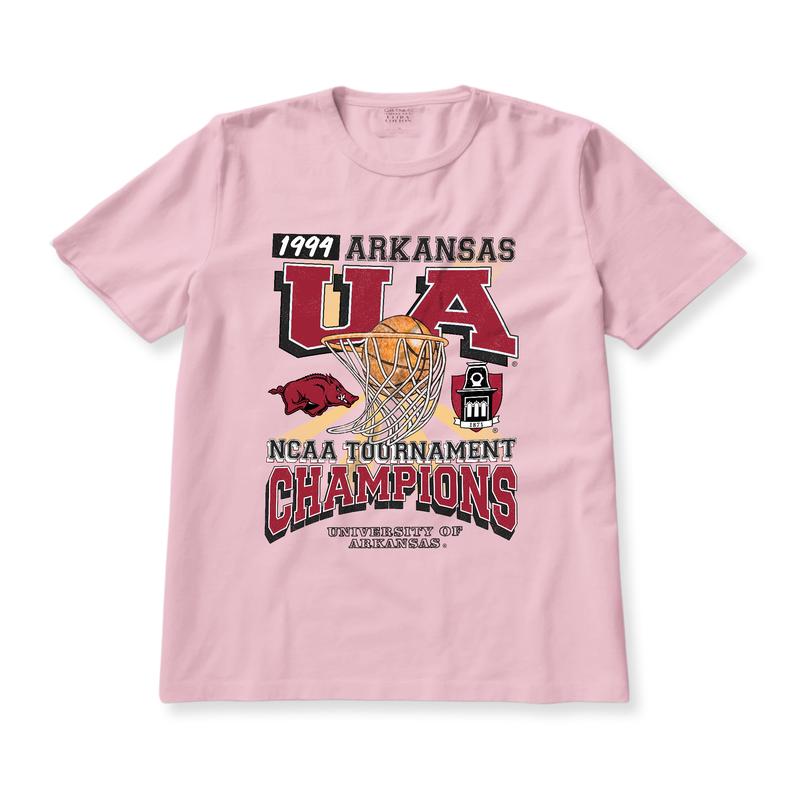 University of Arkansas Tournament Champs NCAA Merch, graphic vintage sports tees summer shirts for men