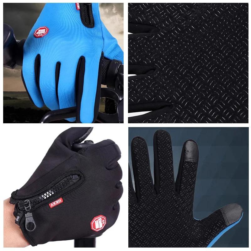 Touchscreen Winter Gloves for Men & Women – Warm, Windproof, Non-Slip Cycling, Driving, and Motorcycle Gloves for Cold Weather