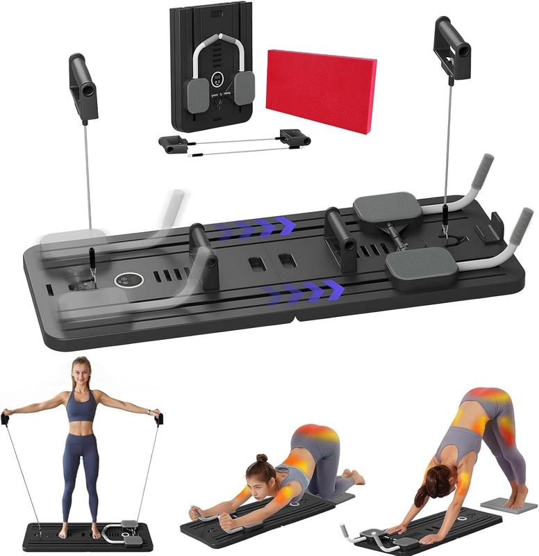 Multi-functional Ab Exercise Board, Home Pilates Reformer, Abs Workout Equipment for Abdominal & Core StrengthTraining Foldable,  board fitness