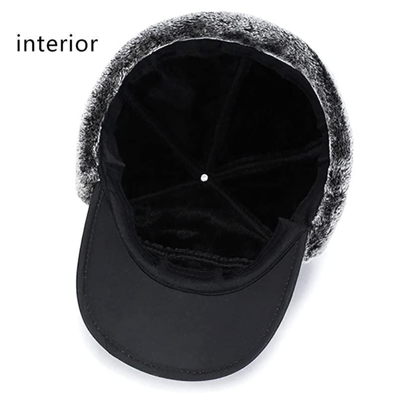 Windproof Winter Essentials Warm Hat, Thicken Faux Fur Outdoor Sports Hat with Removable Face Mask , Trendy Warm Outdoor Hats 01 Outdoor Breathable