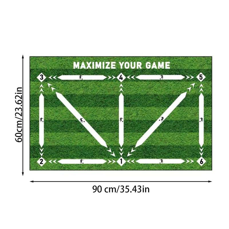 Football Training Mat, 1 Count Durable Non Slip Foldable Dribble Training Mat for Christmas Gift, Indoor Outdoor Football Training Equipment