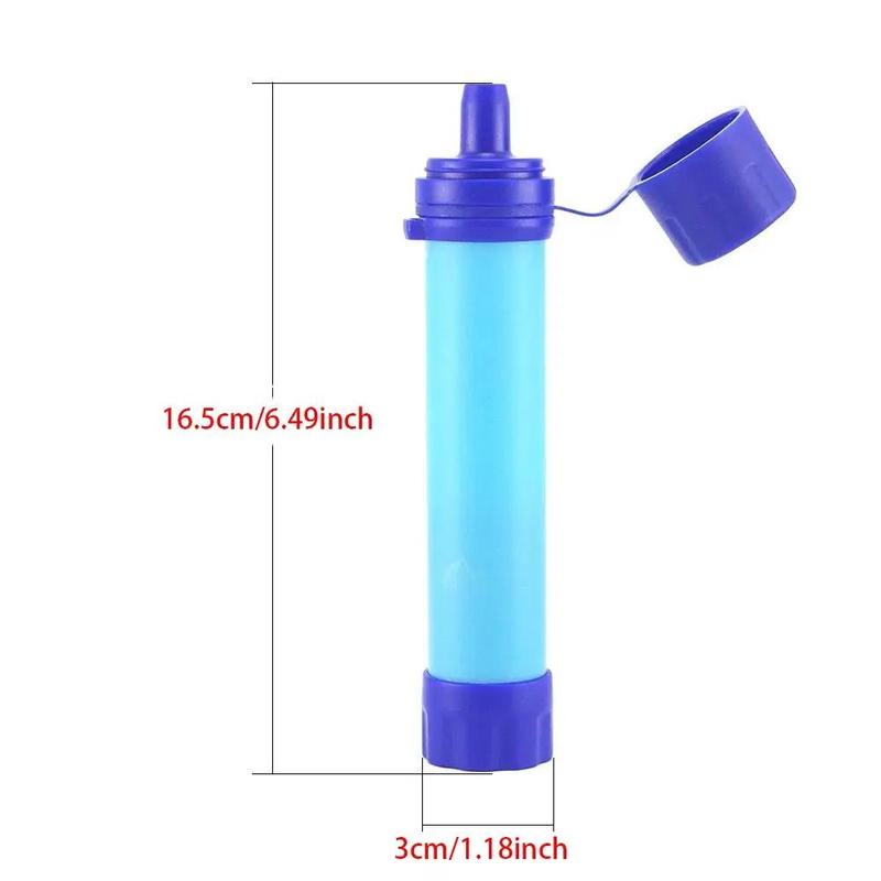 Portable Water Filter, 2 4 Counts Emergency Survival Ultrafiltration Water Straw, Portable Direct Drink Filter for Camping, Hiking