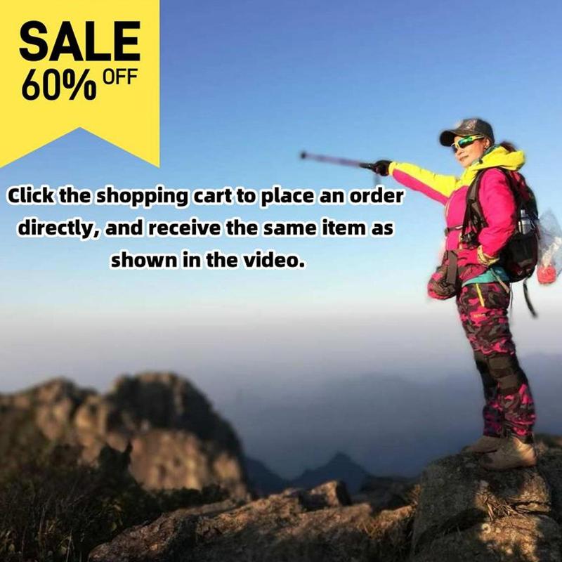 Trekking poles New telescopic trekking poles for hiking, mountaineering and camping - Foldable trekking poles for versatile outdoor adventures Telescopic sticks