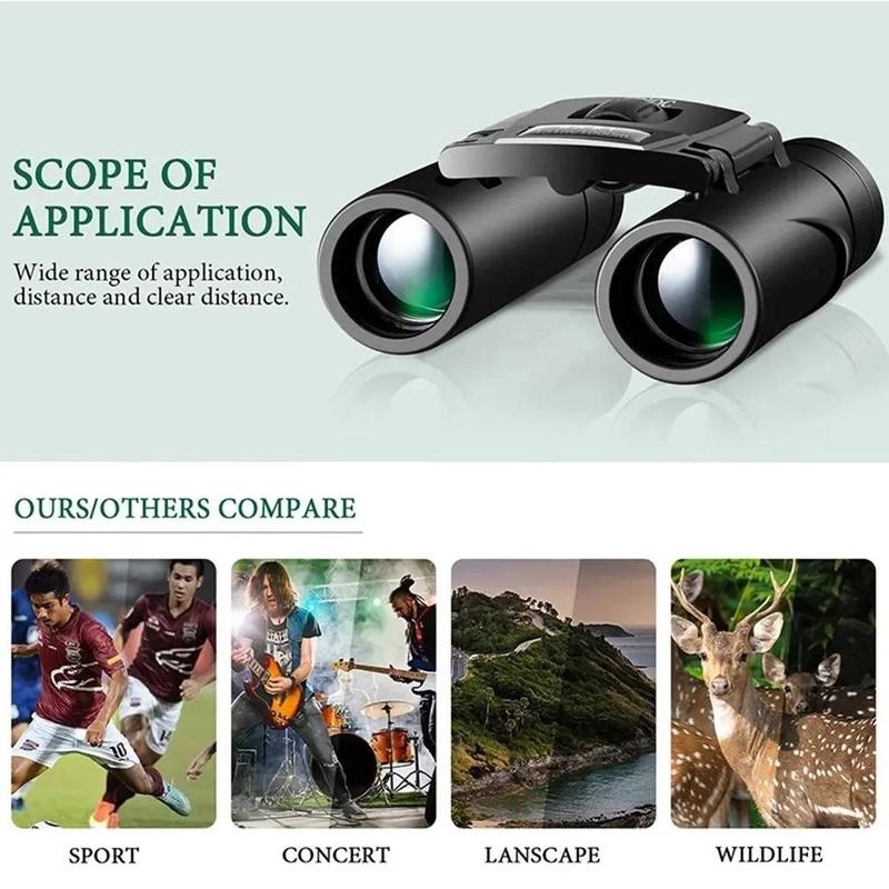 5000X25 HD Binoculars, Portable High Magnification Binoculars, Educational Gift for Children, Outdoor Camping Hiking Binoculars