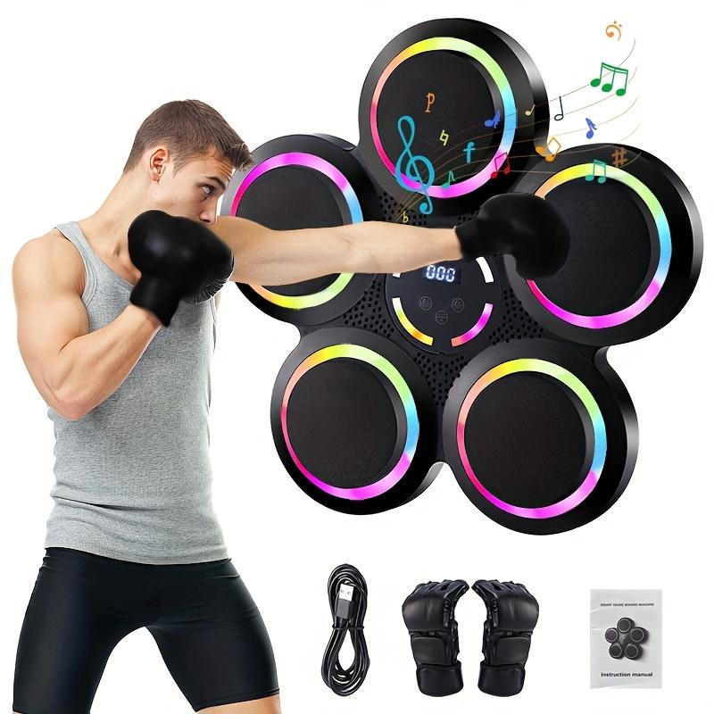 Smart Music Boxing Machine 9 Speed Adjustment Modes Wall-mounted Boxing Machine Adjustable Height LED Smart Counting 984.25-inch Wireless Mobile Music Connection Comes With Boxing Gloves Sports Music Boxing