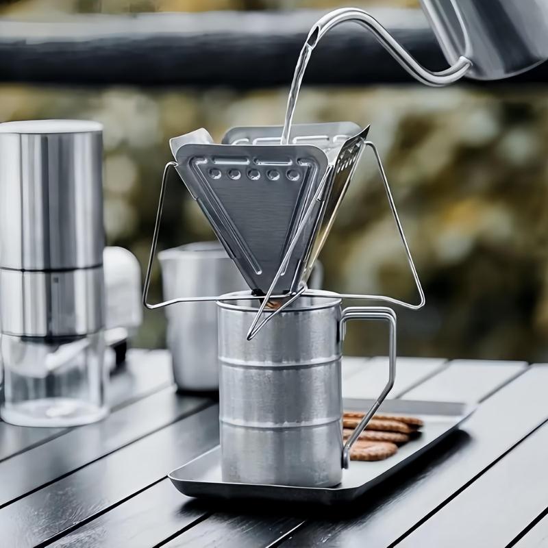 Stainless Steel Retro Style Beer Mug, Portable Outdoor Camping Water Cup, Outdoor Tableware for Camping & Hiking