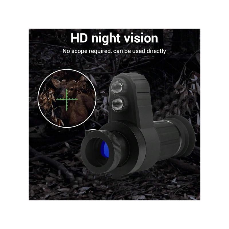 Head-Mounted Night Vision Goggles, Night Vision With Elastic Headband, Default Magnification 7x, Visual Range 350 Meters, Rifle Scope With 1.54-Inch HD Screen, Rechargeable, For Hunting, Camping Surveillance, Night Vision Devices