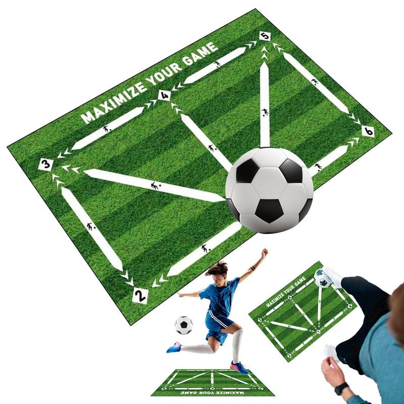 Football Training Mat, Non Slip Foldable Football Training Rug, Indoor Football Equipment for Kids, Durable Football Rug, Christmas, Christmas Gift