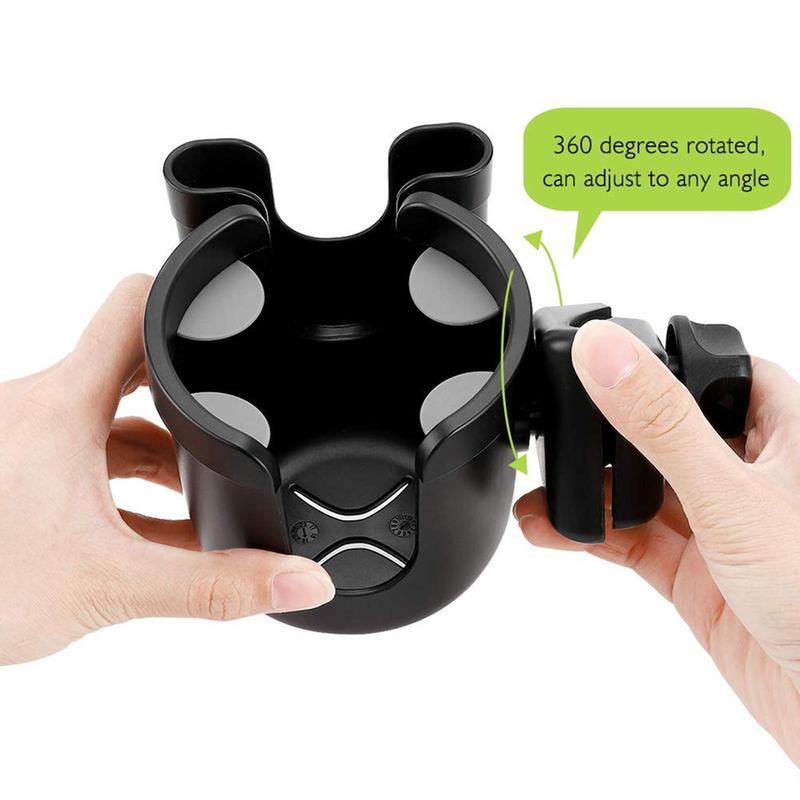 2 in 1 Cup Holder with Phone Holder, 1 Count Bicycle Cup Holder, Cup Phone Holder for Bicycles, Wheelchairs, Walkers and Scooters