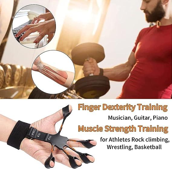 The Gripster Power - Strength Trainer, Forearm Exerciser, Vein Popper, Finger Strengthener, Hand Grip Strengthener; Gift for Him, Hand Gripper handgrip trainer Adjustable Hand weight training hand grip hand strengthener Adjustable Hand exerciser Resistanc