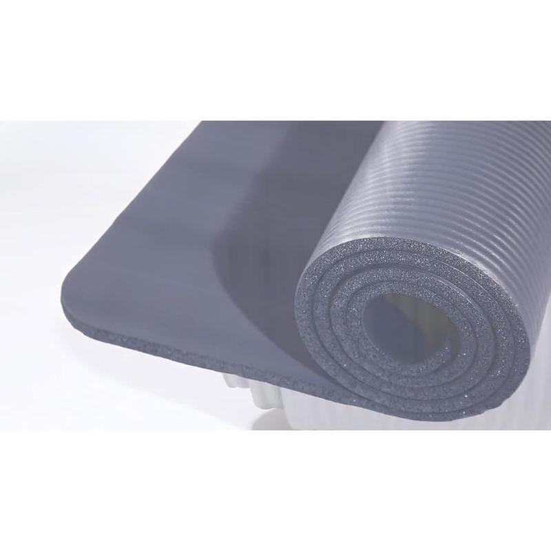 Exercise Yoga Mat 1 2-Inch Thick w Carry Strap Gym Pilates Meditation Fitness