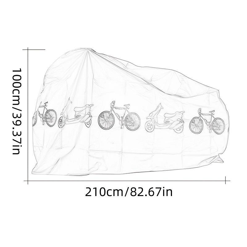 Bike Print Cycling Rain Cover, Waterproof UV Protection Bicycle Cover, Cycling Accessories For Outdoor Cycling