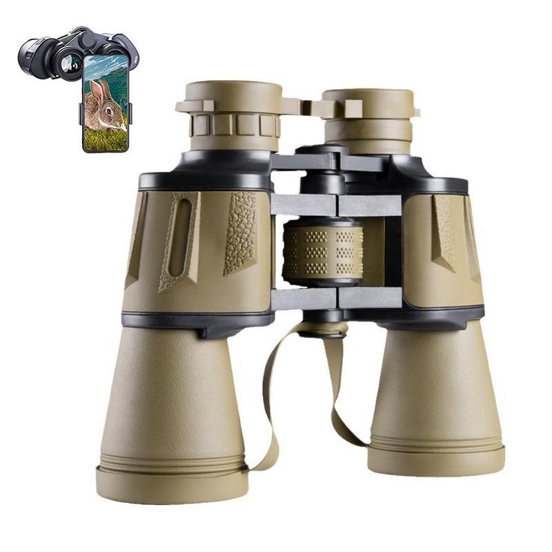 20x50 High Magnification Binoculars, 1 Box Waterproof Binoculars with Accessories, Compact Design Binoculars with Carrying Case for Travel & Football Match