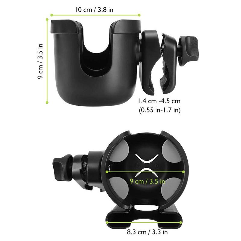 2 in 1 Cup Holder with Phone Holder, 1 Count Bicycle Cup Holder, Cup Phone Holder for Bicycles, Wheelchairs, Walkers and Scooters