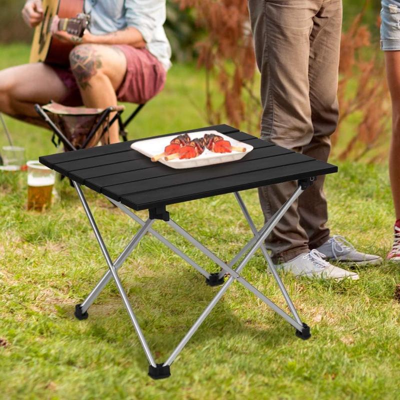 Portable Lightweight Folding Camping Table with Carry Bag, Ideal for Camping, BBQ, Hiking, and Fishing