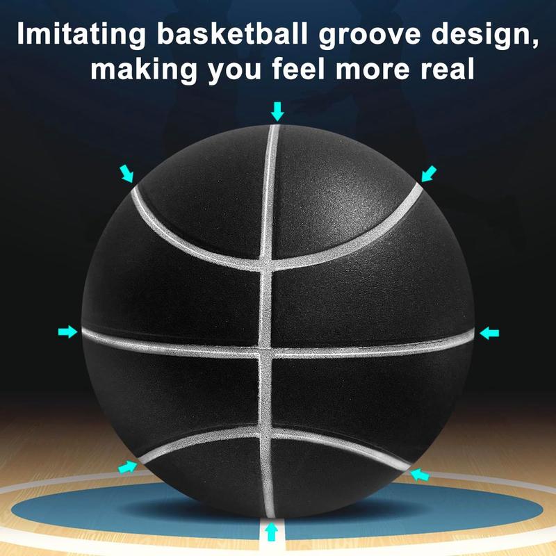 Silent Indoor Training Basketball, High Elasticity No Noise High Density Foam Ball, Quiet Practice Basketball Training, Soundless Basketball for Various Activities