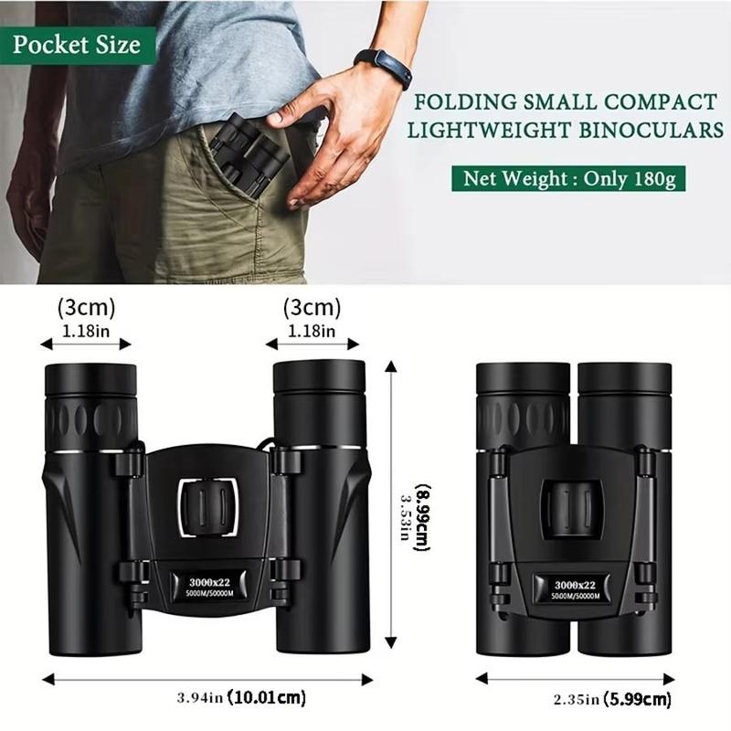 3000x22 High Definition Binoculars, Professional Long Range Zoom Binoculars, Outdoor Hunting Binoculars, Camping & Bird Watching Binoculars