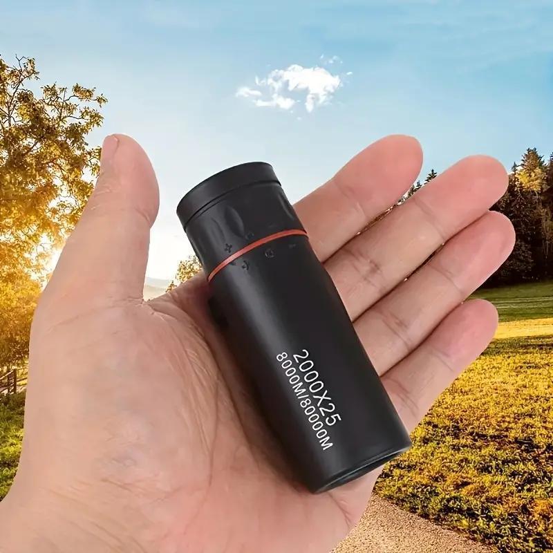 2000*25 High-power Magnifying Monocular Telescope, Portable Mini Multi-purpose Telescope, Single Tube Telescope for Outdoor Camping, Hunting, Fishing, Christmas Gift