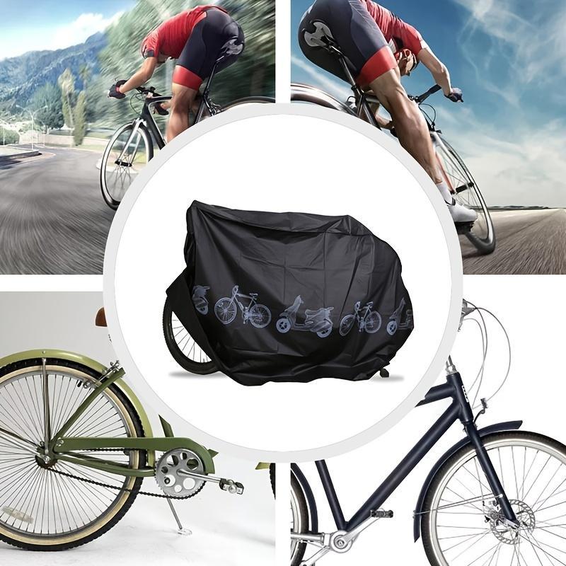 Bike Print Cycling Rain Cover, Waterproof UV Protection Bicycle Cover, Cycling Accessories For Outdoor Cycling