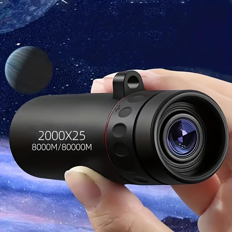 2000*25 High-power Magnifying Monocular Telescope, Portable Mini Multi-purpose Telescope, Single Tube Telescope for Outdoor Camping, Hunting, Fishing, Christmas Gift