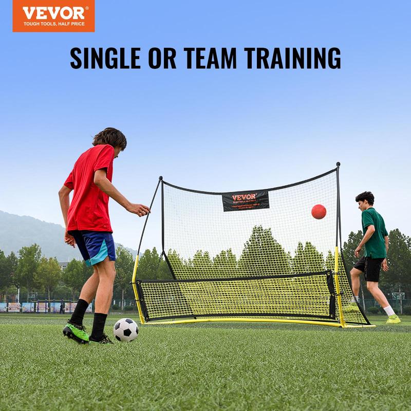 VEVOR Soccer Trainer, 2-IN-1 Portable Soccer Rebounder Net, 71