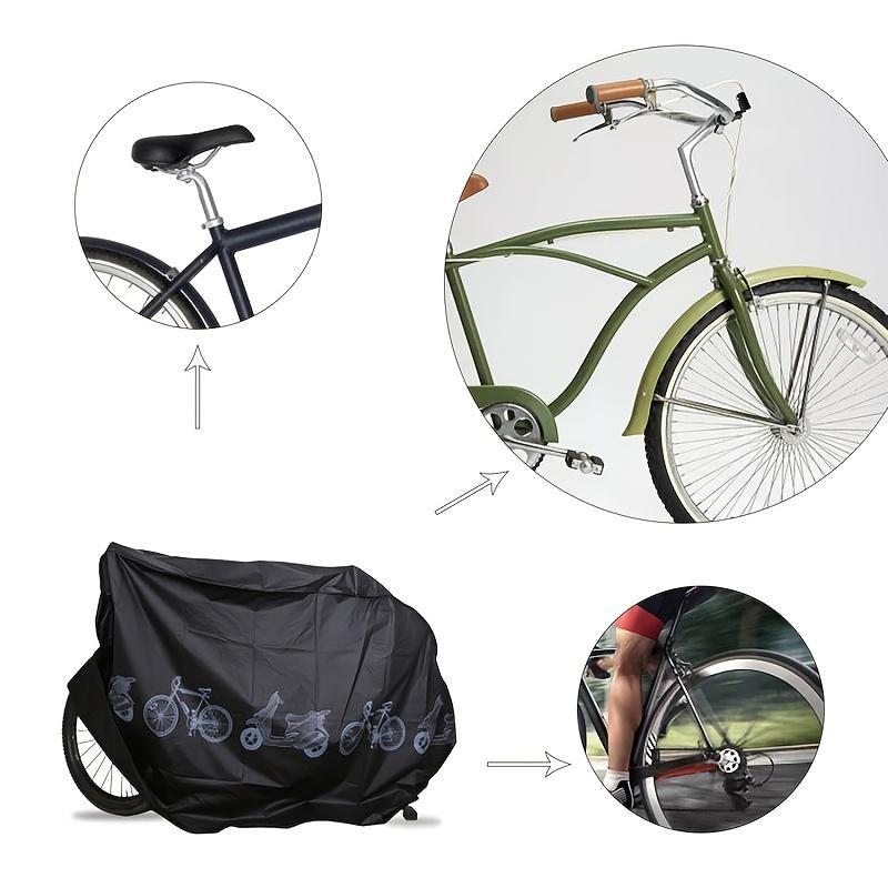 Bike Print Cycling Rain Cover, Waterproof UV Protection Bicycle Cover, Cycling Accessories For Outdoor Cycling