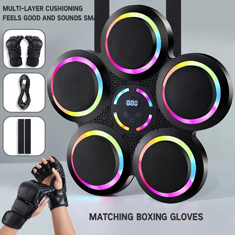 Smart Music Boxing Machine 9 Speed Adjustment Modes Wall-mounted Boxing Machine Adjustable Height LED Smart Counting 984.25-inch Wireless Mobile Music Connection Comes With Boxing Gloves Sports Music Boxing